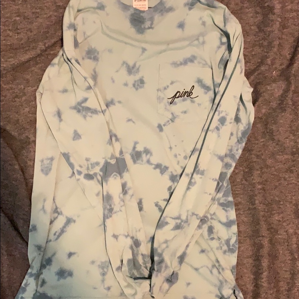 “Pink” blue the dye long sleeve
